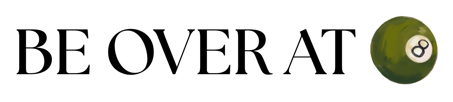 Be Over At 8 Logo